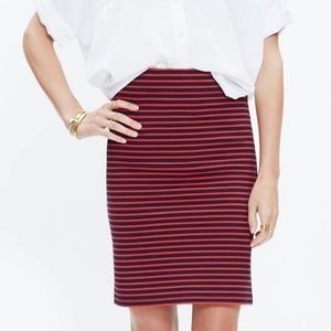 Madewell City Skirt in Sailor Stripe Pencil Skirt